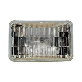 Philips® - 4x6" Rectangular Chrome Factory Style Sealed Beam Headlight (H4666, 165mm)