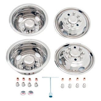 Phoenix USA® - 16" D.O.T. Liner 4 Hand Hole Polished Wheel Simulator Set