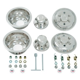 Phoenix USA® - 16" D.O.T. Liner 6 Hand Hole Polished Wheel Simulator Set
