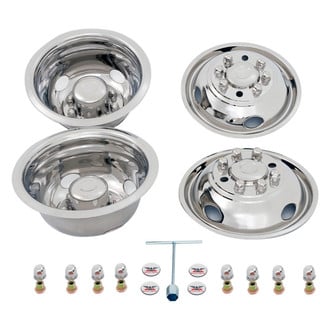 Phoenix USA® - 16" D.O.T. Liner 4 Hand Hole Polished Wheel Simulator Set