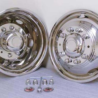 Phoenix USA® - 19.5" D.O.T. Liner 5 Hand Hole Polished Wheel Simulator Set