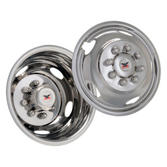 Phoenix USA® - 17" D.O.T. Liner 4 Hand Hole Polished Wheel Simulator Set