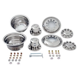 Phoenix USA® - 22.5" D.O.T. Liner 4 Hand Hole Polished Wheel Simulator Set