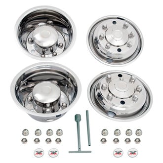 Phoenix USA® - 19.5" D.O.T. Liner 4 Hand Hole Polished Wheel Simulator Set