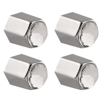 Pilot® - Chrome Crystal Wheel Valve Stem Caps