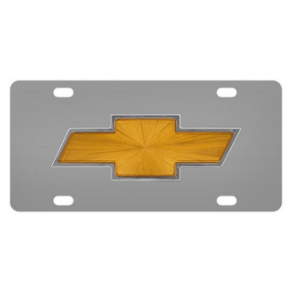 Pilot® - Chrome License Plate with Chevy Logo