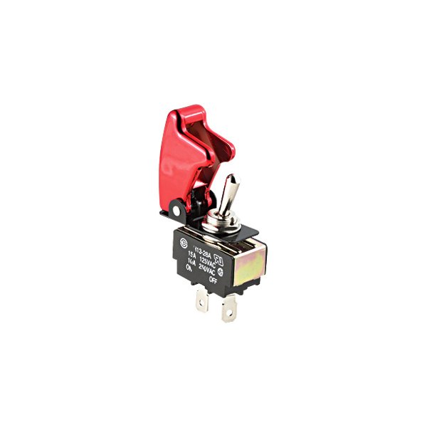  Pilot® - Toggle Red Switch with Anodized Red Safety Cover