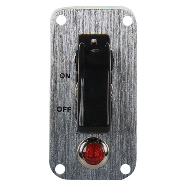  Pilot® - Single Toggle Switch with Black Safety Cover
