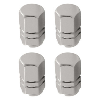 Pilot® - Silver Anodised Tuner Wheel Valve Stem Caps