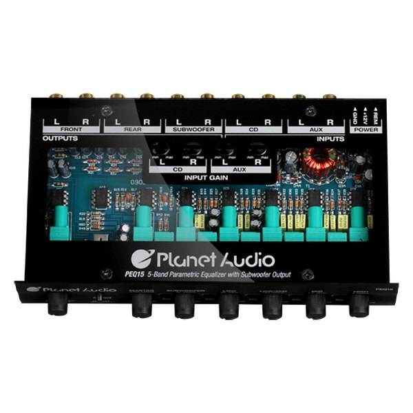 Planet Audio® - 5-Band Pre-Amp Audio Equalizer with Remote Subwoofer Level Control