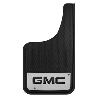 Plasticolor® - Heavy Duty Black Mud Guards with GMC Logo