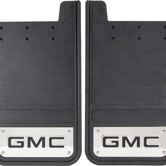 Plasticolor® - Heavy Duty Black Mud Guards with GMC Logo