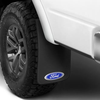 Plasticolor® - Easy Fit Black Mud Flaps with Ford Logo