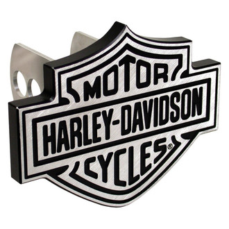 Plasticolor® - Chrome Hitch Cover with Black Harley-Davidson Logo for 2" Receivers