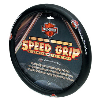 Plasticolor® - Premium Speed Grip Steering Wheel Cover with Harley-Davidson Script Logo