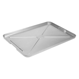Plews® - 17-1/2" x 25-3/4" x 1" Galvanized Steel formed Grip Drip Pan