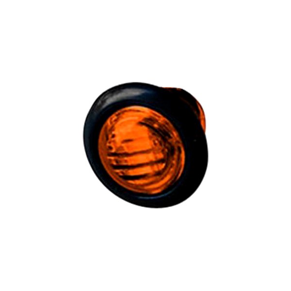 Poison Spyder Customs® - 3/4" Round Chrome/Amber LED Side Marker Light
