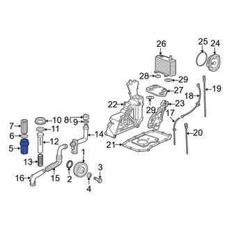 Porsche OE - Engine Oil Filter Housing