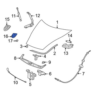 Porsche OE - Hood Emblem Gasket