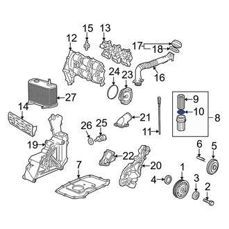 Porsche OE - Engine Oil Filter Element O-Ring