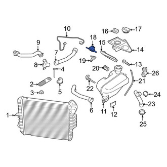 Porsche OE - Engine Coolant Overflow Hose Adapter