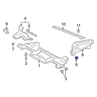 Porsche OE - Floor Pan Splash Shield Nut