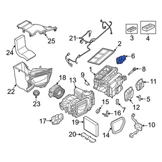 Porsche OE - HVAC Air Inlet Door Actuator