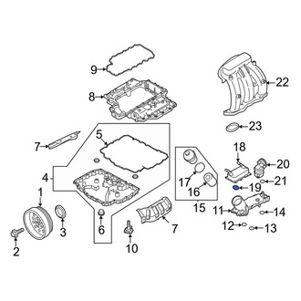 Porsche OE - Engine Oil Filter Housing Seal