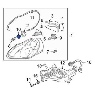 Porsche OE - Front Turn Signal Light Socket