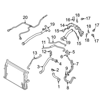 Porsche OE - Cooling - Radiator & Components (Hoses & Parts), (4.8L)