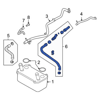 Porsche OE - Engine Oil Cooler Line