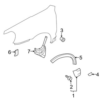 Porsche OE - Fender - Exterior Trim (Turbo)