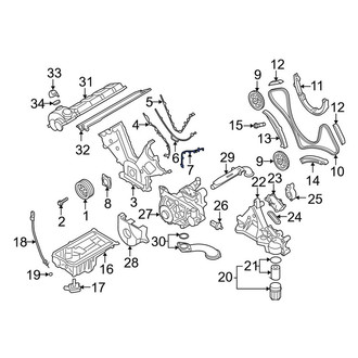 Porsche OE - Left Engine Timing Cover Gasket