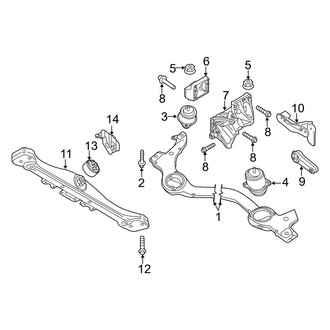 Porsche OE - Engine / Transaxle - Engine & Transmission Mounting (B / D Engine VIN Character)
