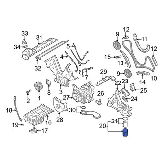 Porsche OE - Engine Oil Filter Housing