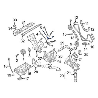 Porsche OE - Right Engine Timing Cover Gasket