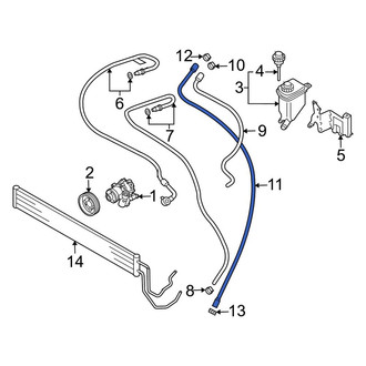 Porsche OE - Power Steering Reservoir Hose