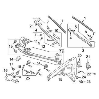 Porsche OE - Windshield - Wiper & Washer Components
