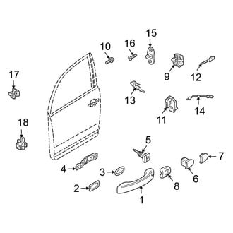 Porsche OE - Front Door - Lock & Hardware