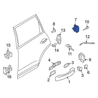 Porsche OE - Front Left Door Latch Assembly