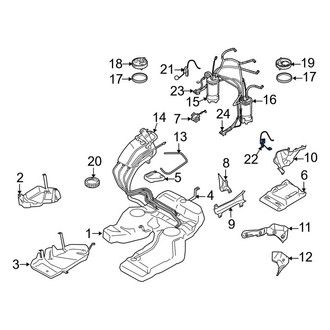 Porsche OE - Left Fuel Sender and Hanger Assembly