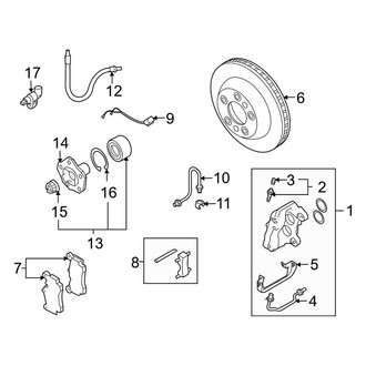 Porsche OE - Rear Suspension - Brake Components