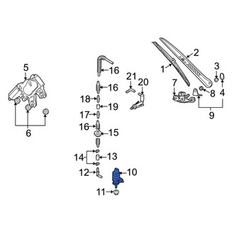 Porsche OE - Windshield Washer Pump