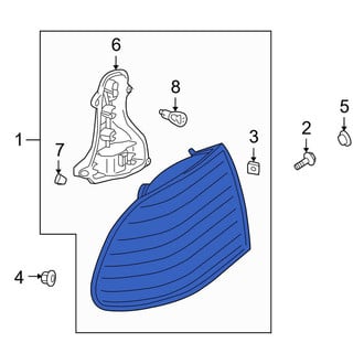 Porsche OE - Rear Left Tail Light Assembly