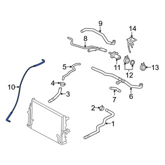 Porsche OE - Engine Coolant Overflow Hose