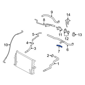 Porsche OE - Upper Radiator Coolant Hose