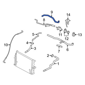 Porsche OE - Lower Radiator Coolant Hose