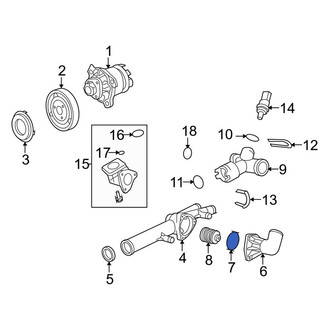Porsche OE - Engine Coolant Thermostat Seal