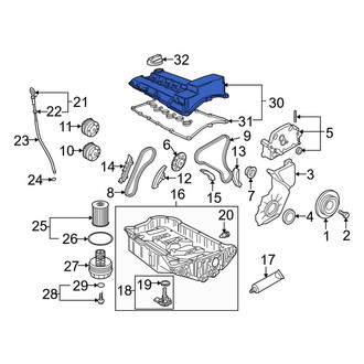 Porsche OE - Engine Valve Cover