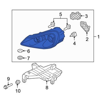 Porsche OE - Front Left Headlight Assembly